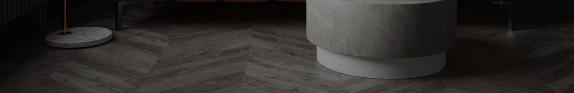 Luxury living room with tile flooring